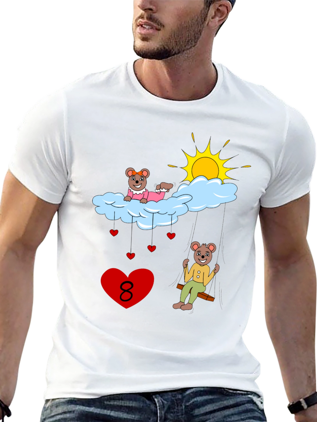 Beary Cute Number 8 T-Shirt