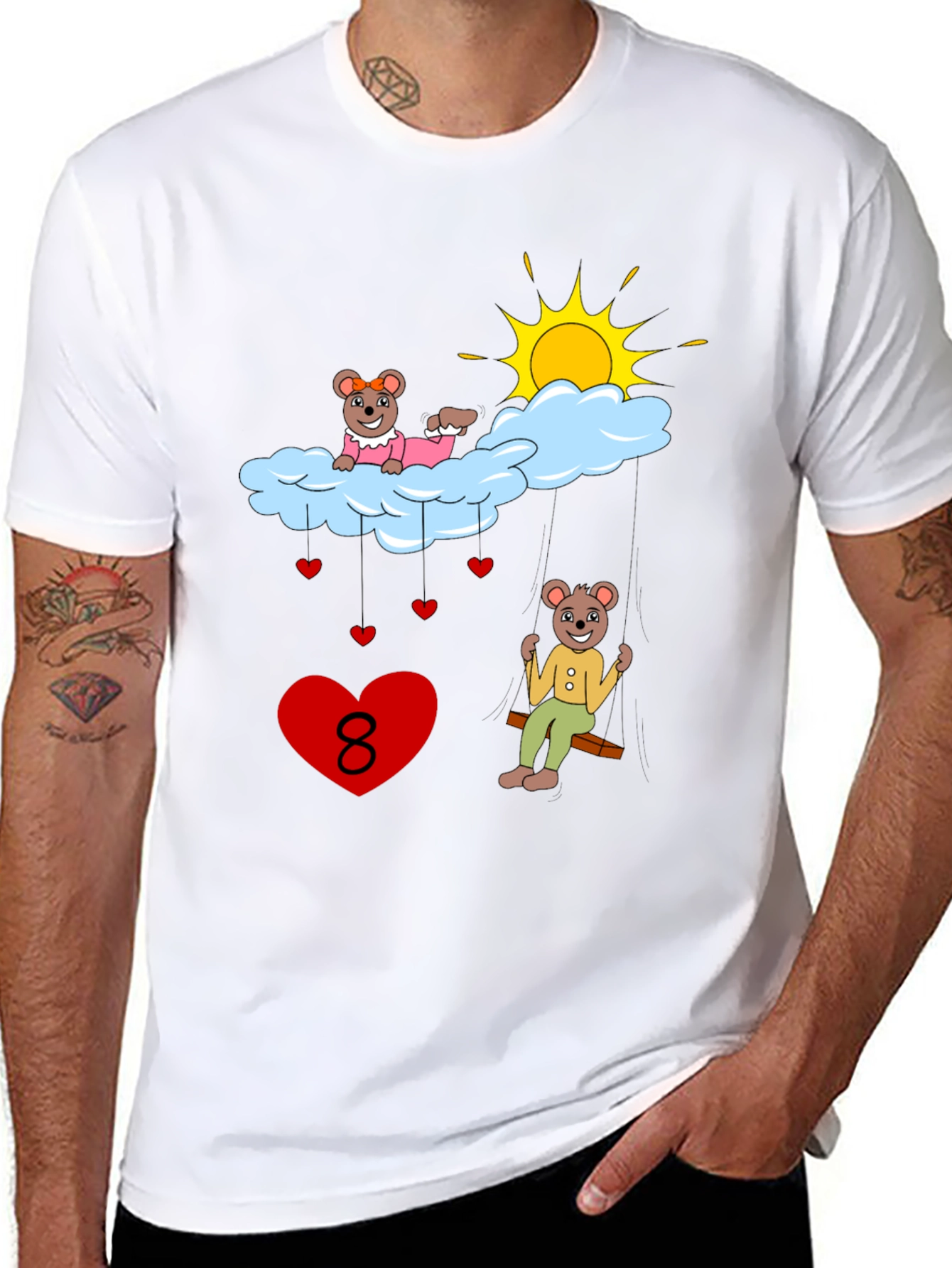 Beary Cute Number 8 T-Shirt
