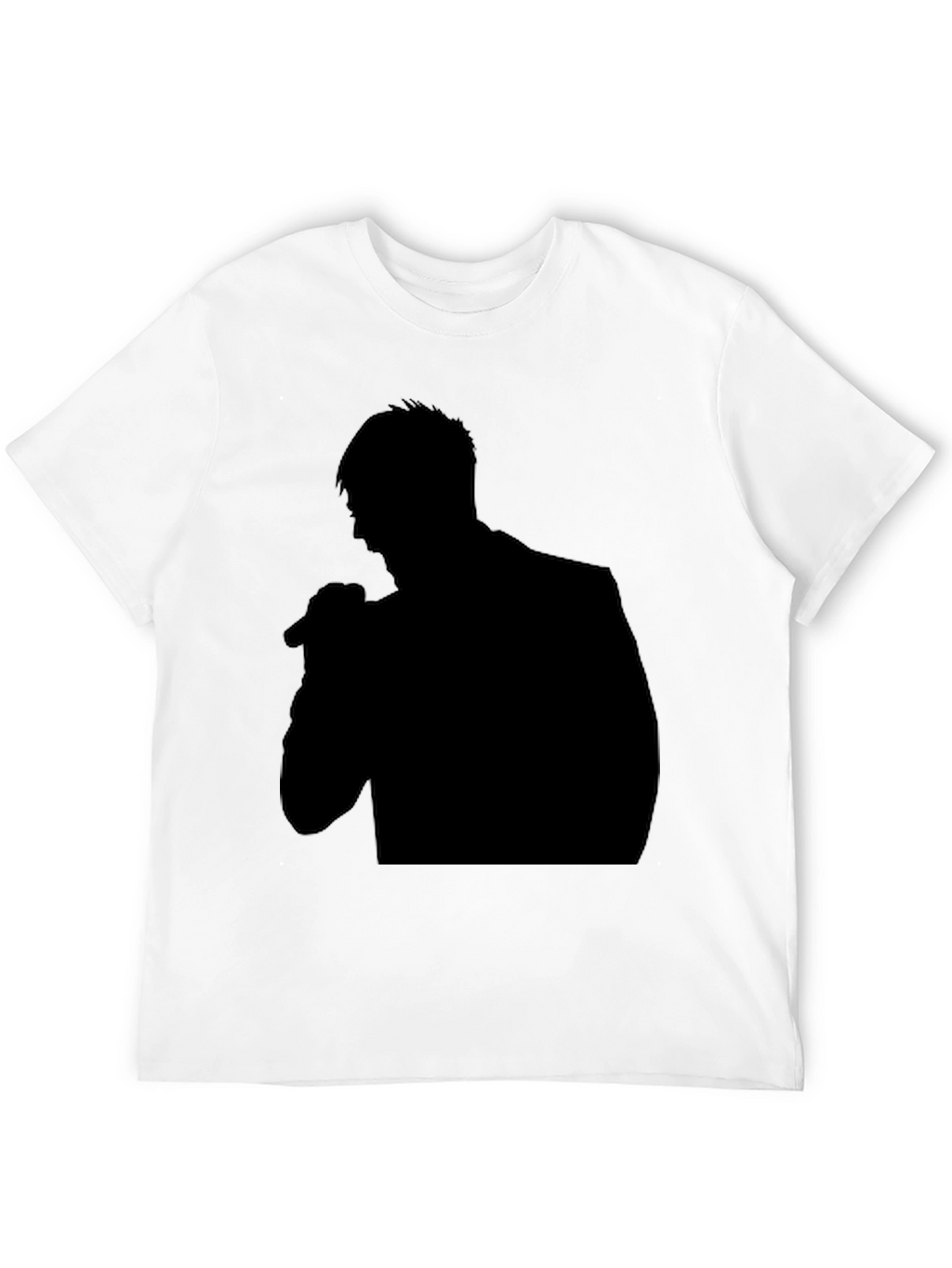 Black Silhouette Singer Graphic Tee
