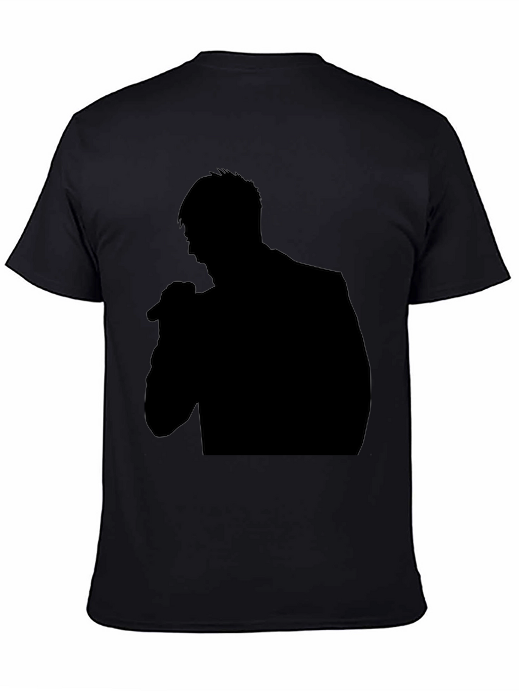 Black Silhouette Singer Graphic Tee