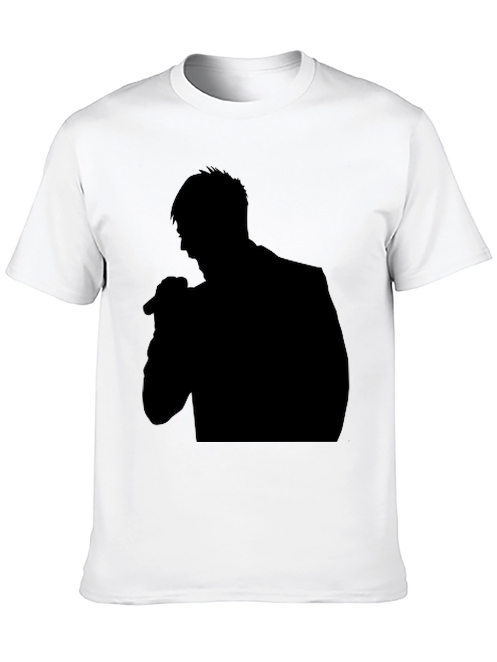 Black Silhouette Singer Graphic Tee