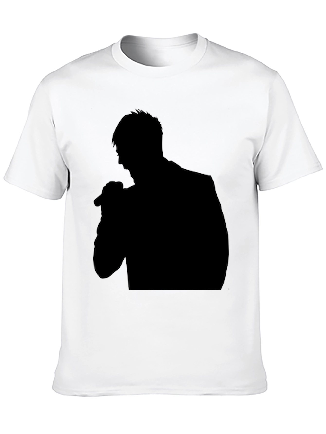 Black Silhouette Singer Graphic Tee