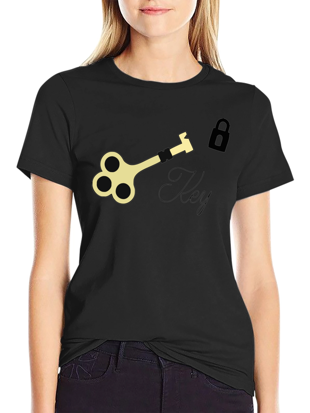 Unlock Your Style: Key & Lock Graphic Tee