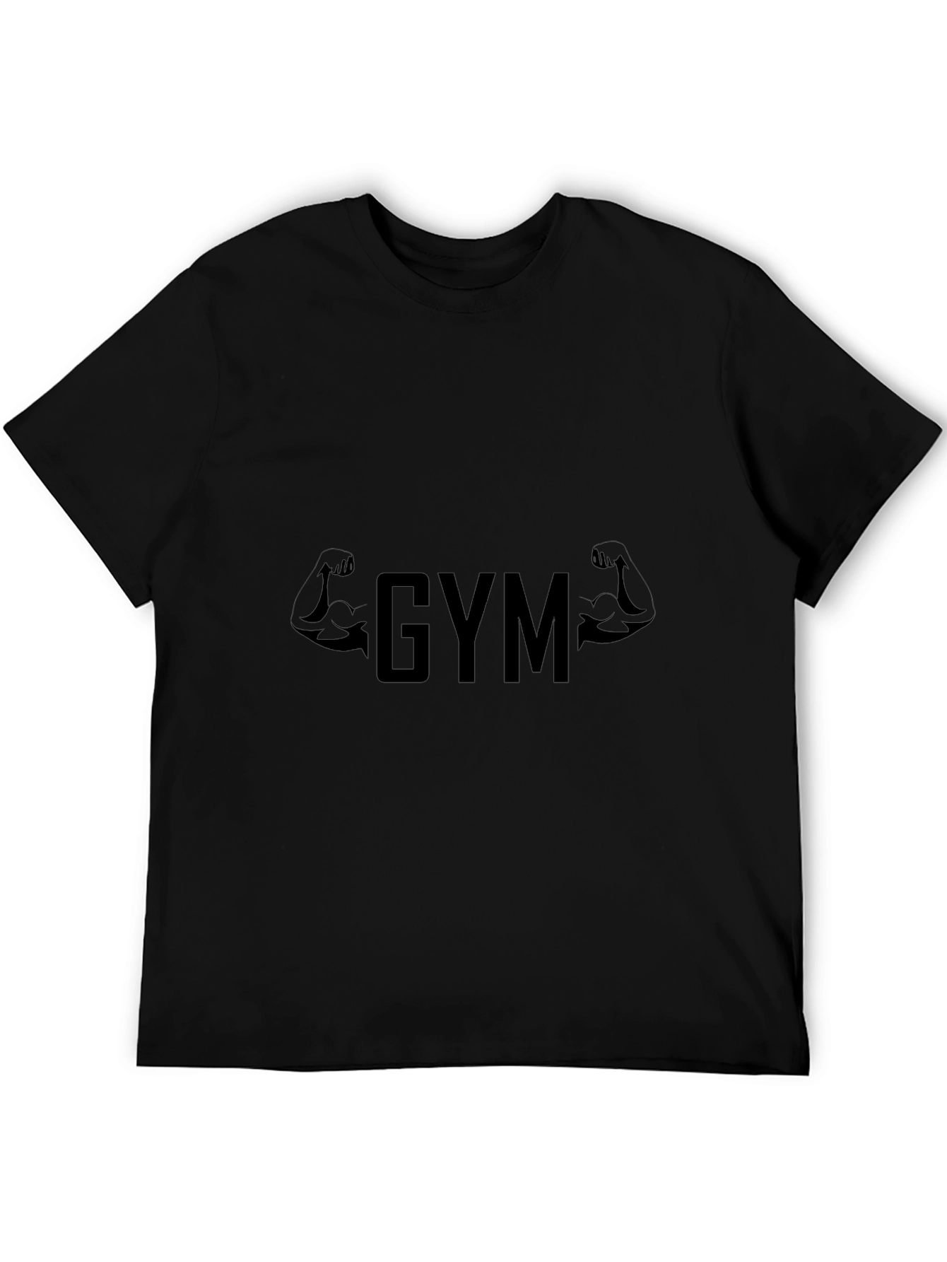GYM Black Tee - Muscle Flex