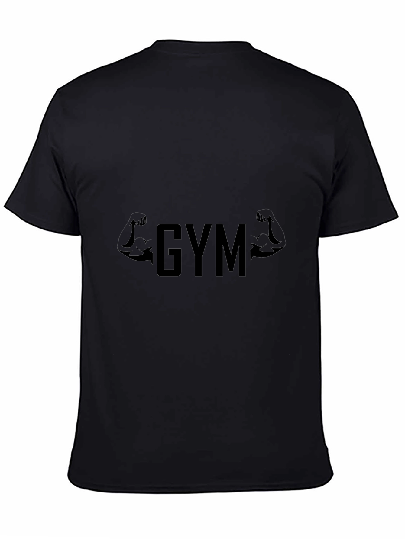 GYM Black Tee - Muscle Flex