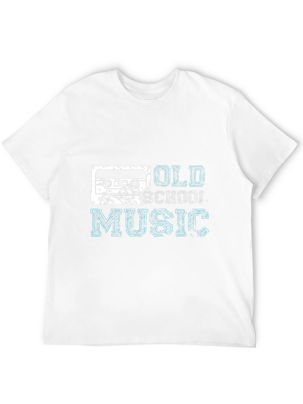 Retro Old School Music Black T-Shirt