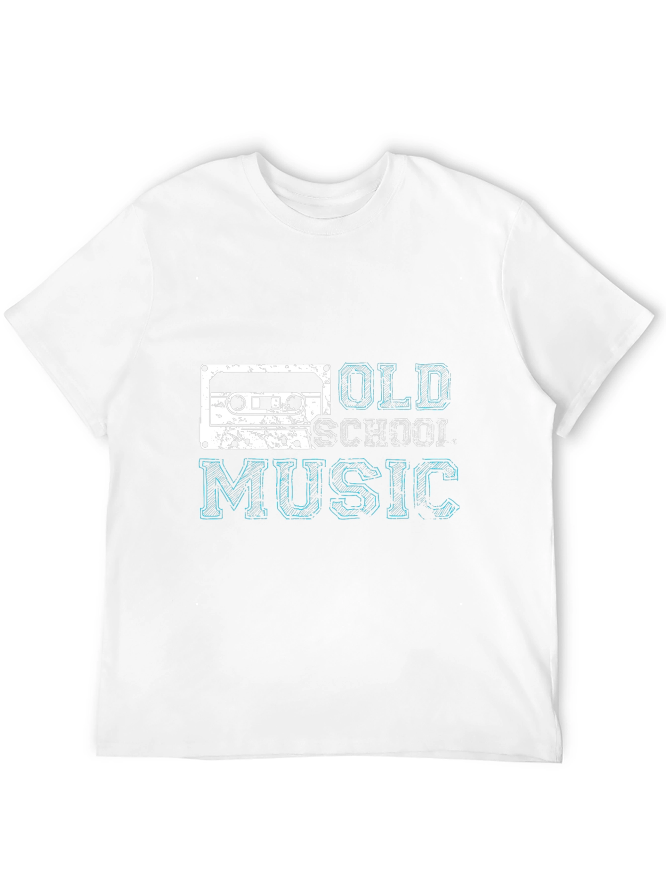 Retro Old School Music Black T-Shirt