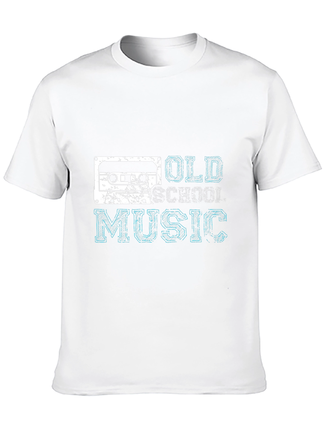 Retro Old School Music Black T-Shirt
