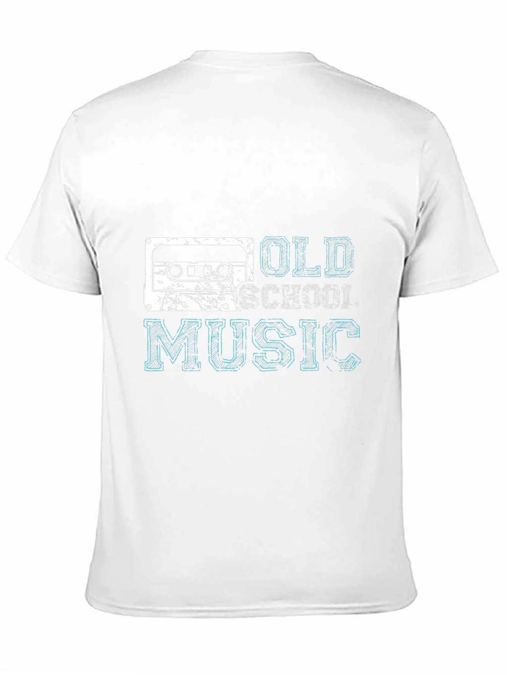 Retro Old School Music Black T-Shirt