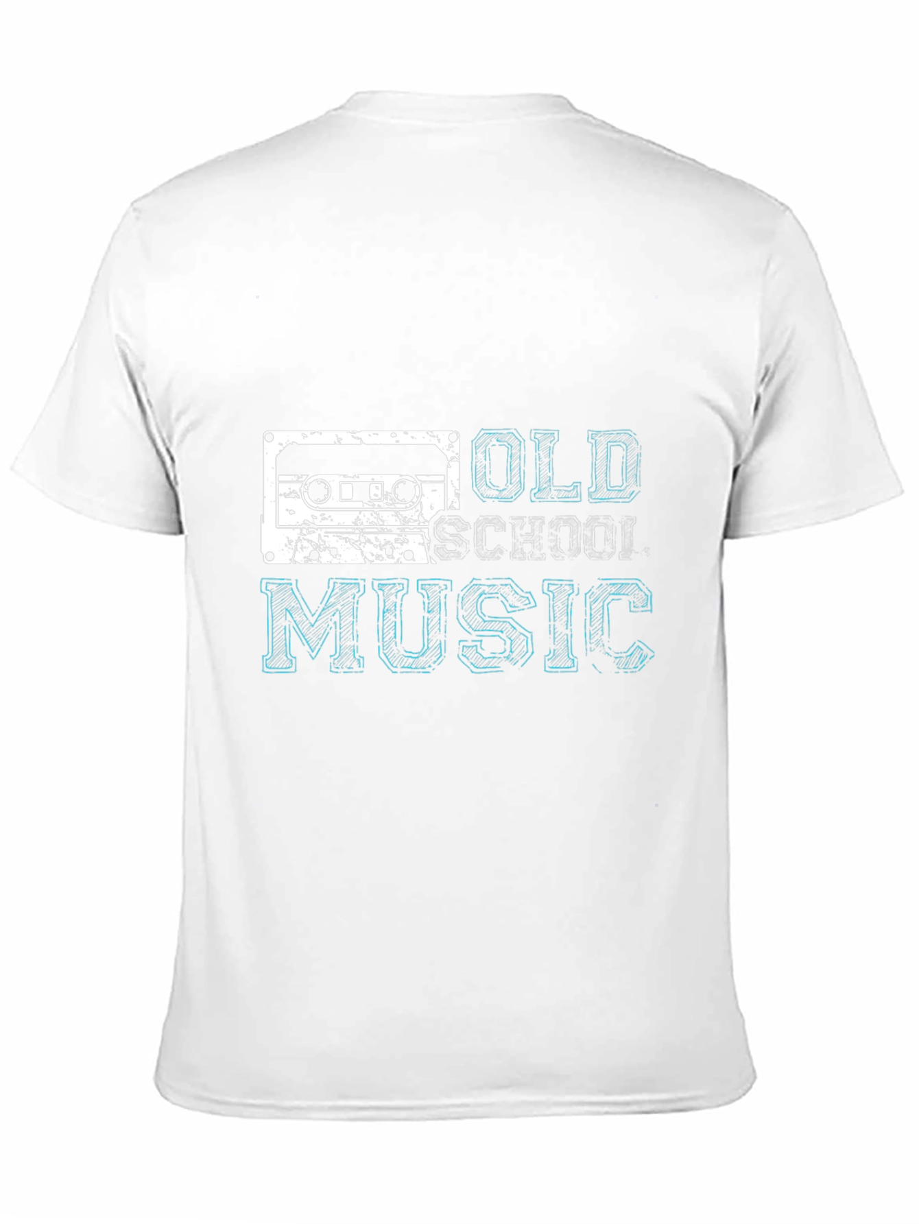 Retro Old School Music Black T-Shirt