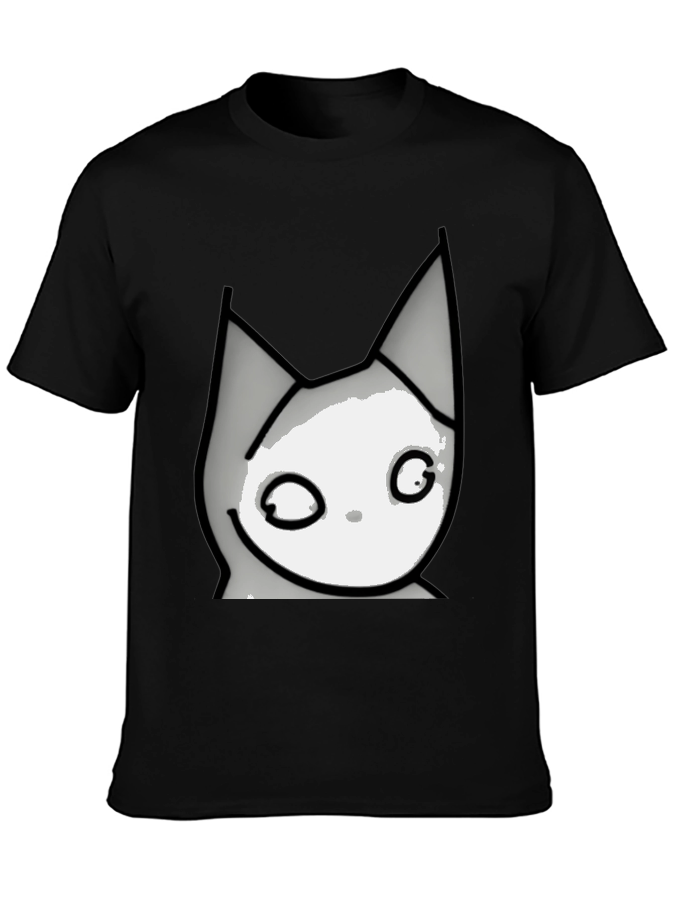 Cool Cat Graphic T-Shirt - Casual Black Tee