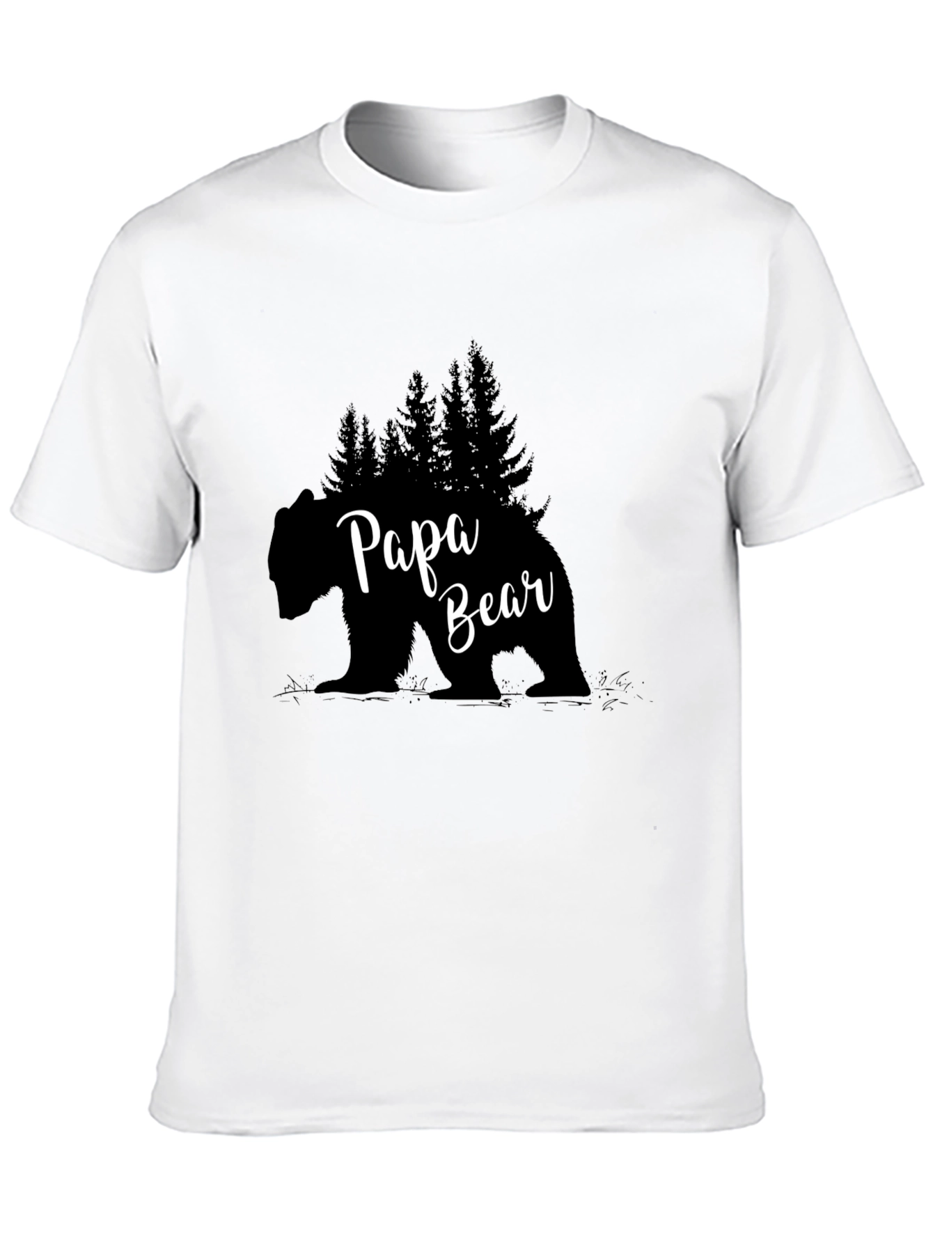 Papa Bear T-Shirt - Black Graphic Tee