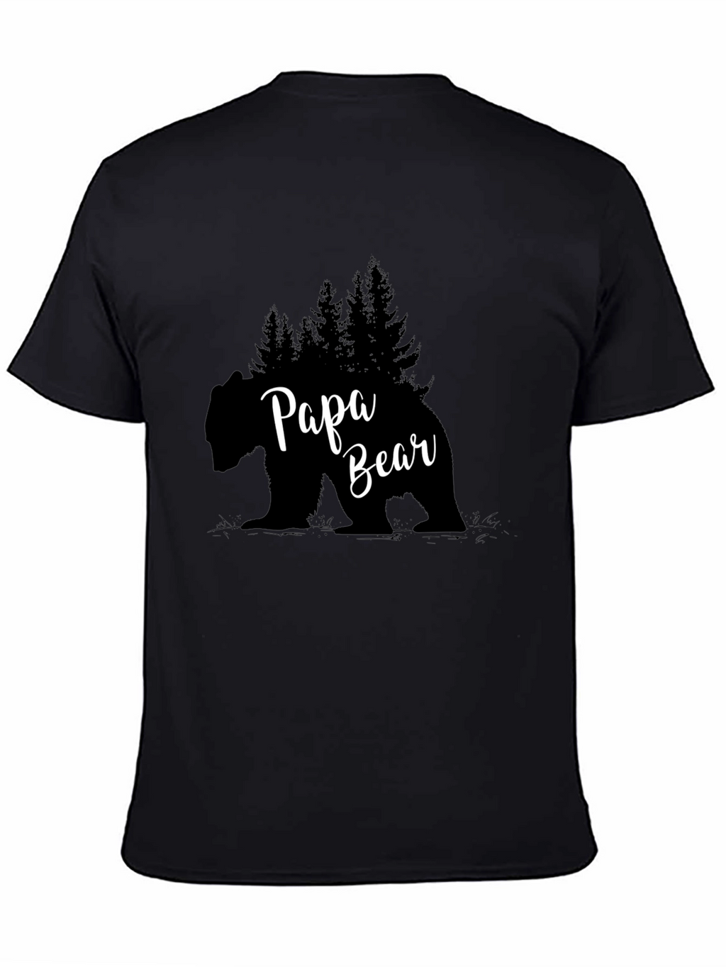 Papa Bear T-Shirt - Black Graphic Tee