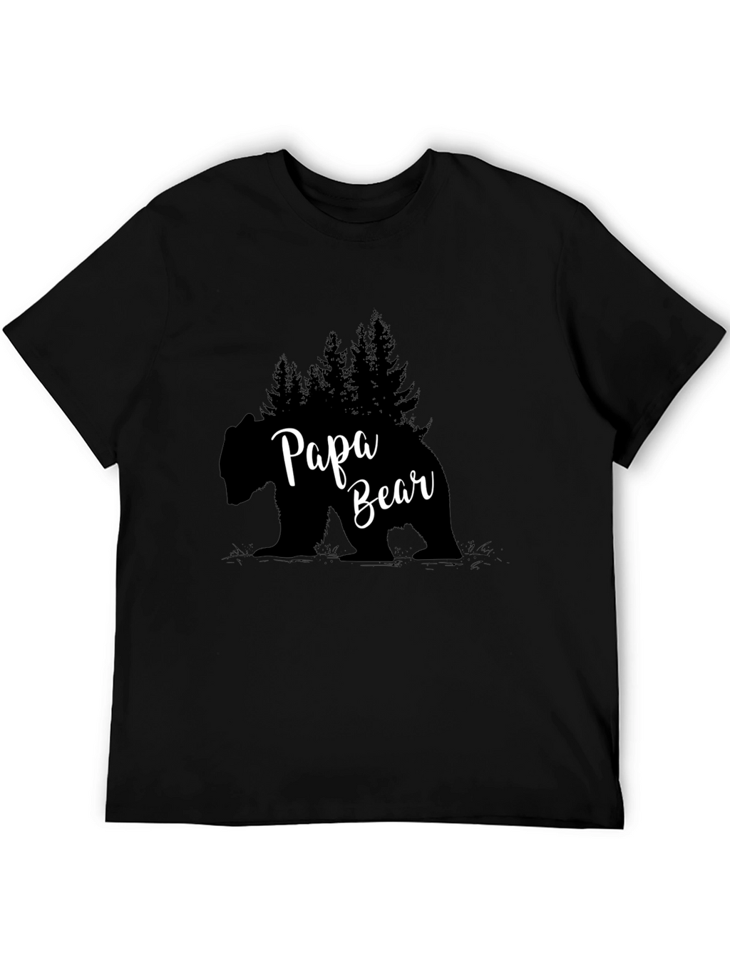 Papa Bear T-Shirt - Black Graphic Tee