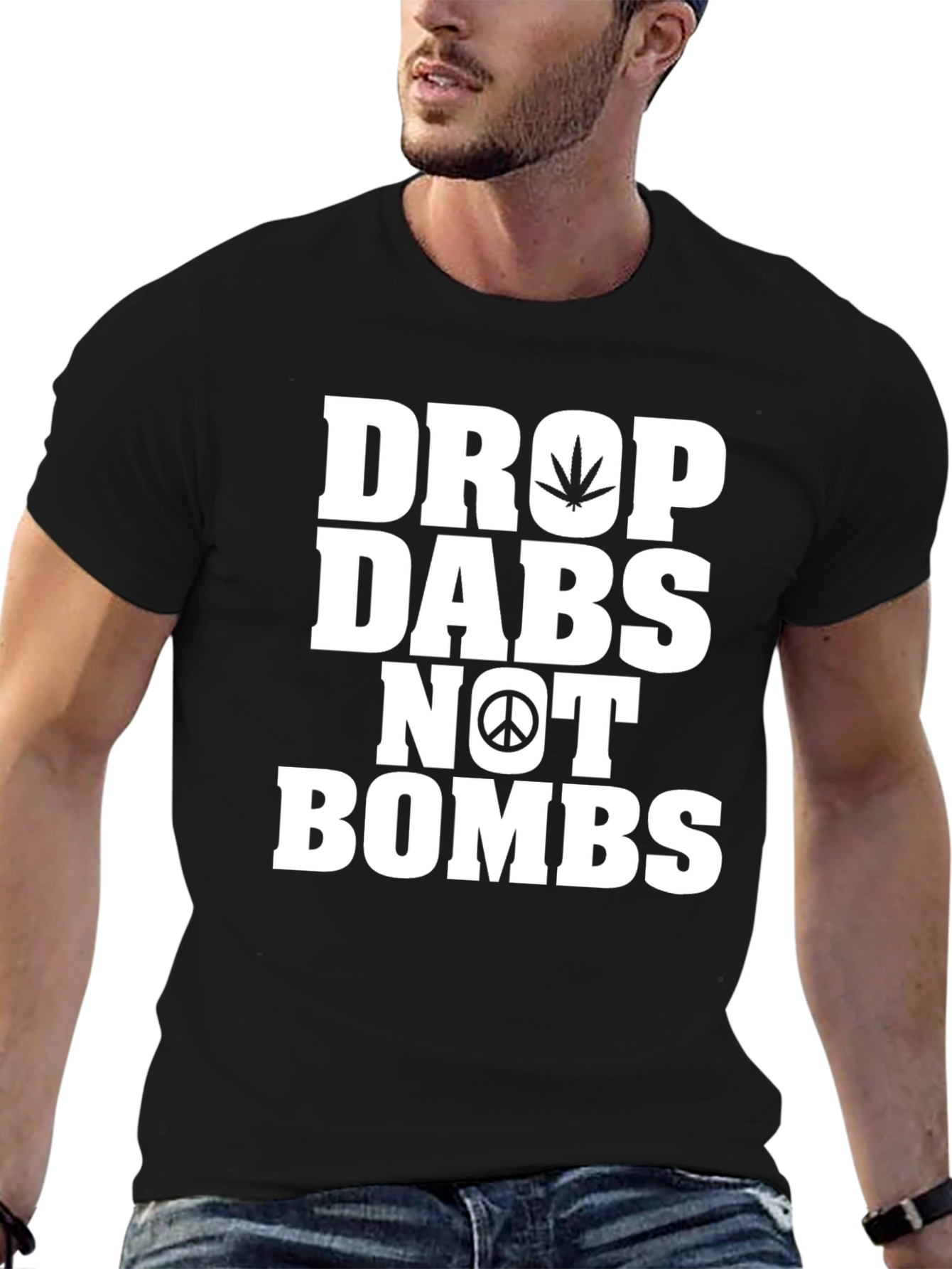 Drop Dabs Not Bombs Graphic T-Shirt