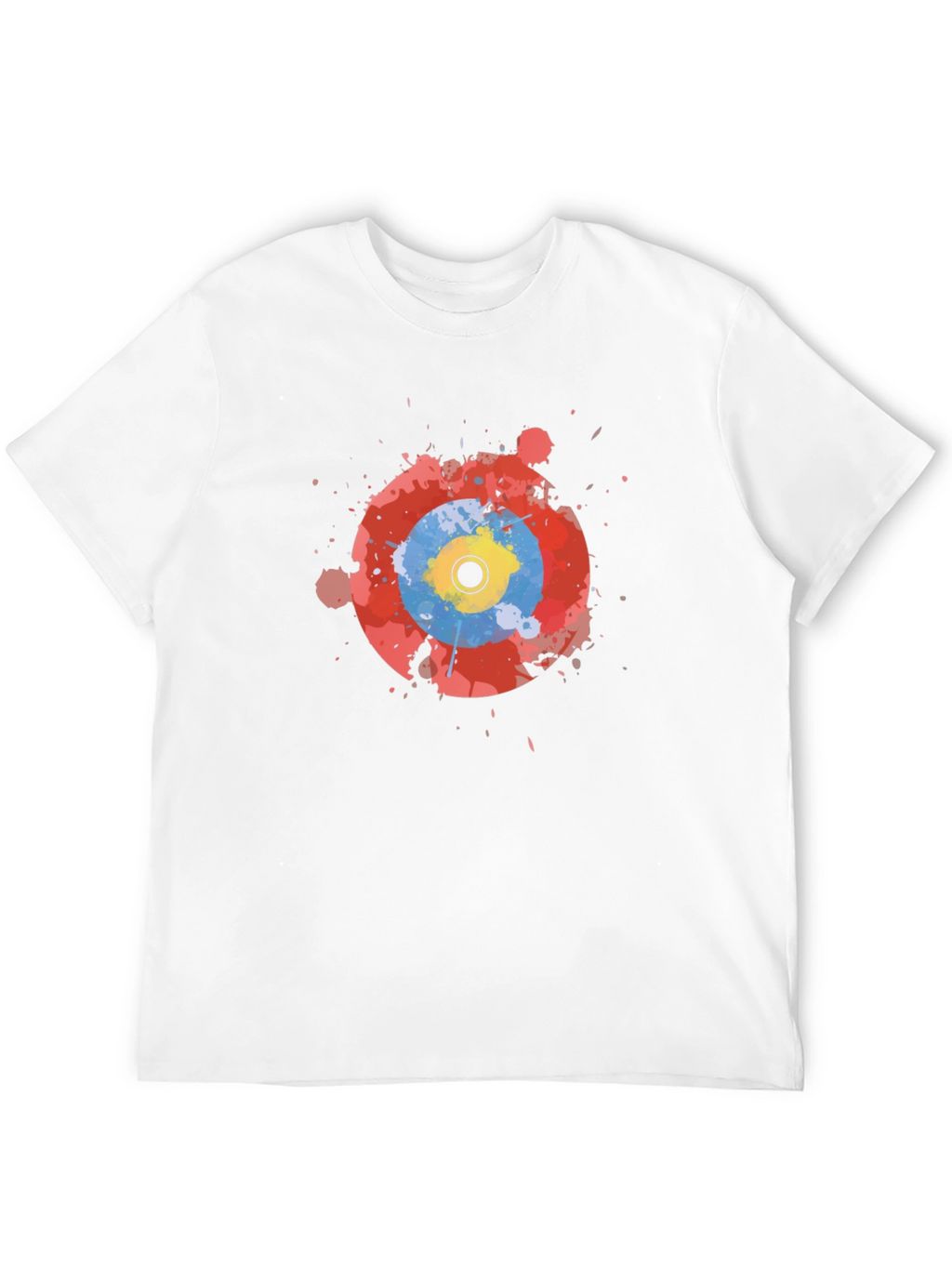 Abstract Target Graphic Black T-Shirt