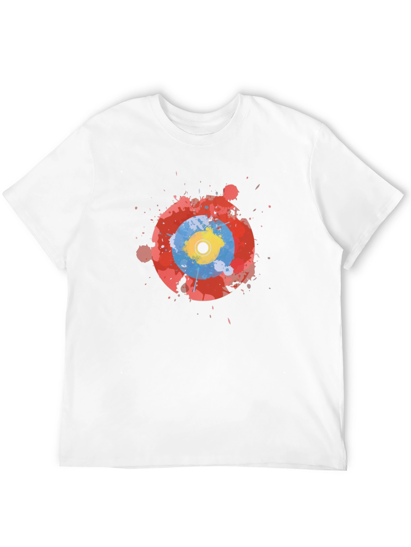 Abstract Target Graphic Black T-Shirt