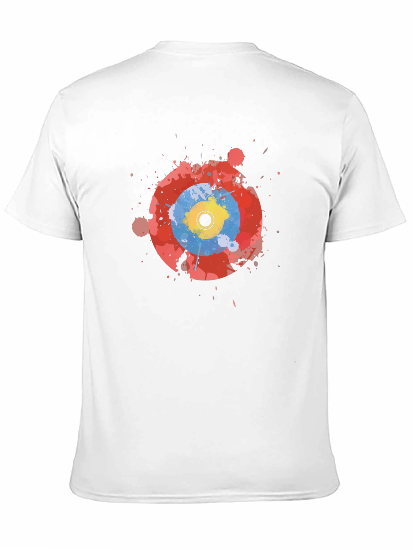 Abstract Target Graphic Black T-Shirt