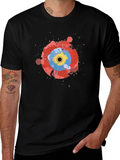 Abstract Target Graphic Black T-Shirt