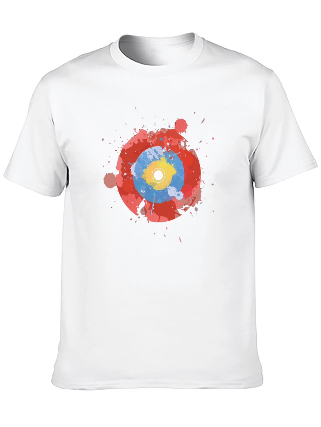 Abstract Target Graphic Black T-Shirt