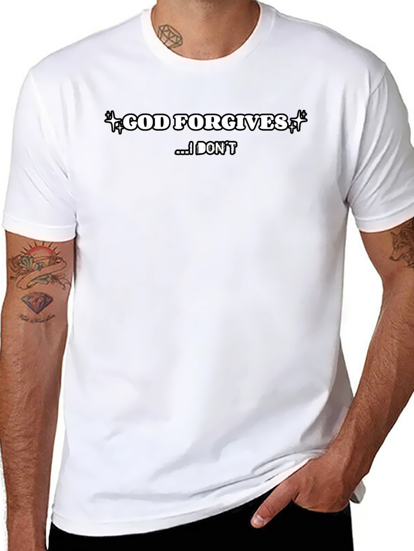 God Forgives T-Shirt - Bold Statement Tee