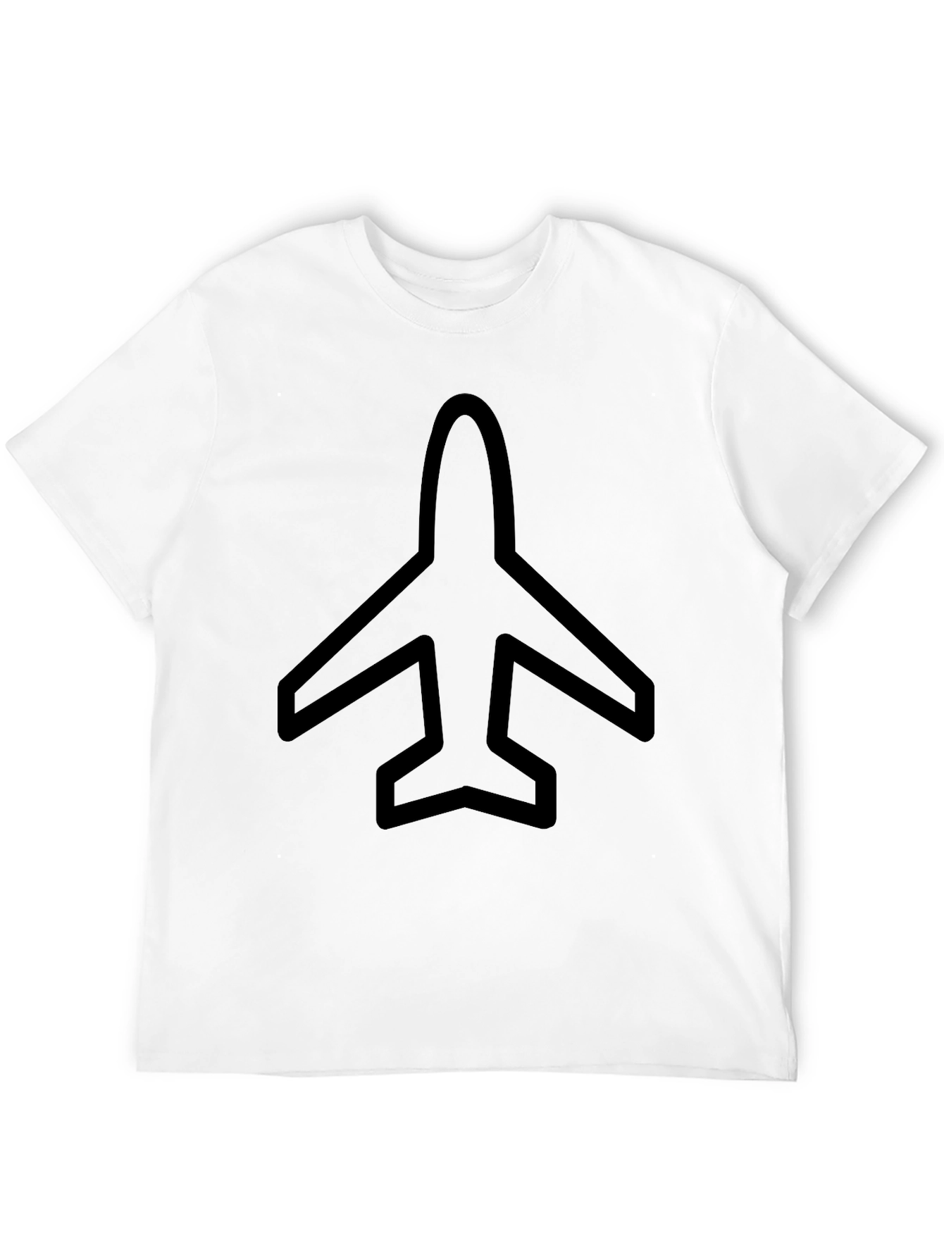 Airplane Graphic Black T-Shirt