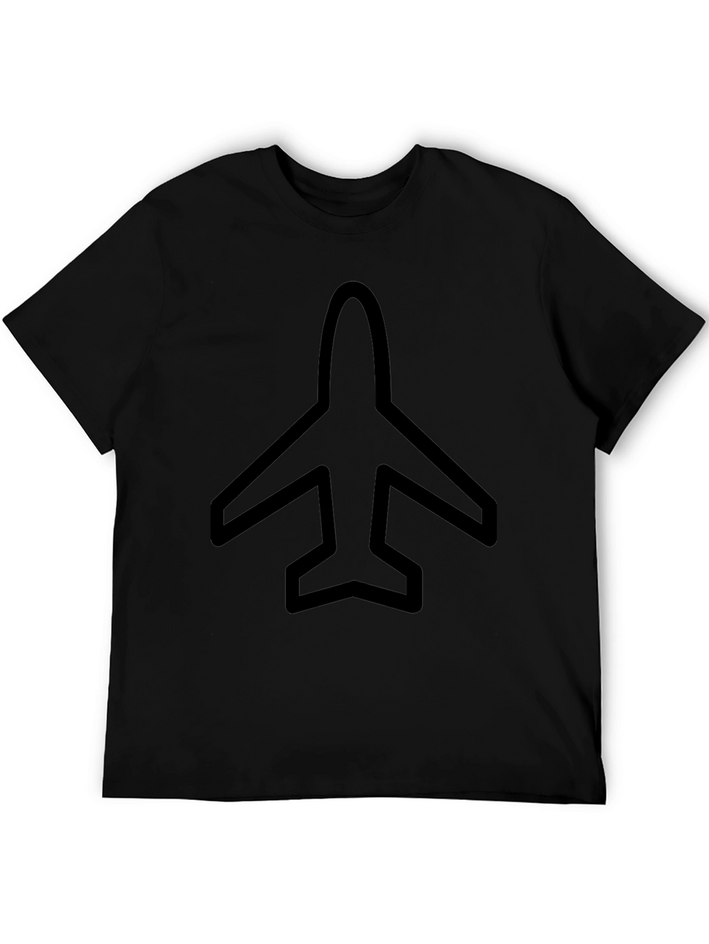 Airplane Graphic Black T-Shirt