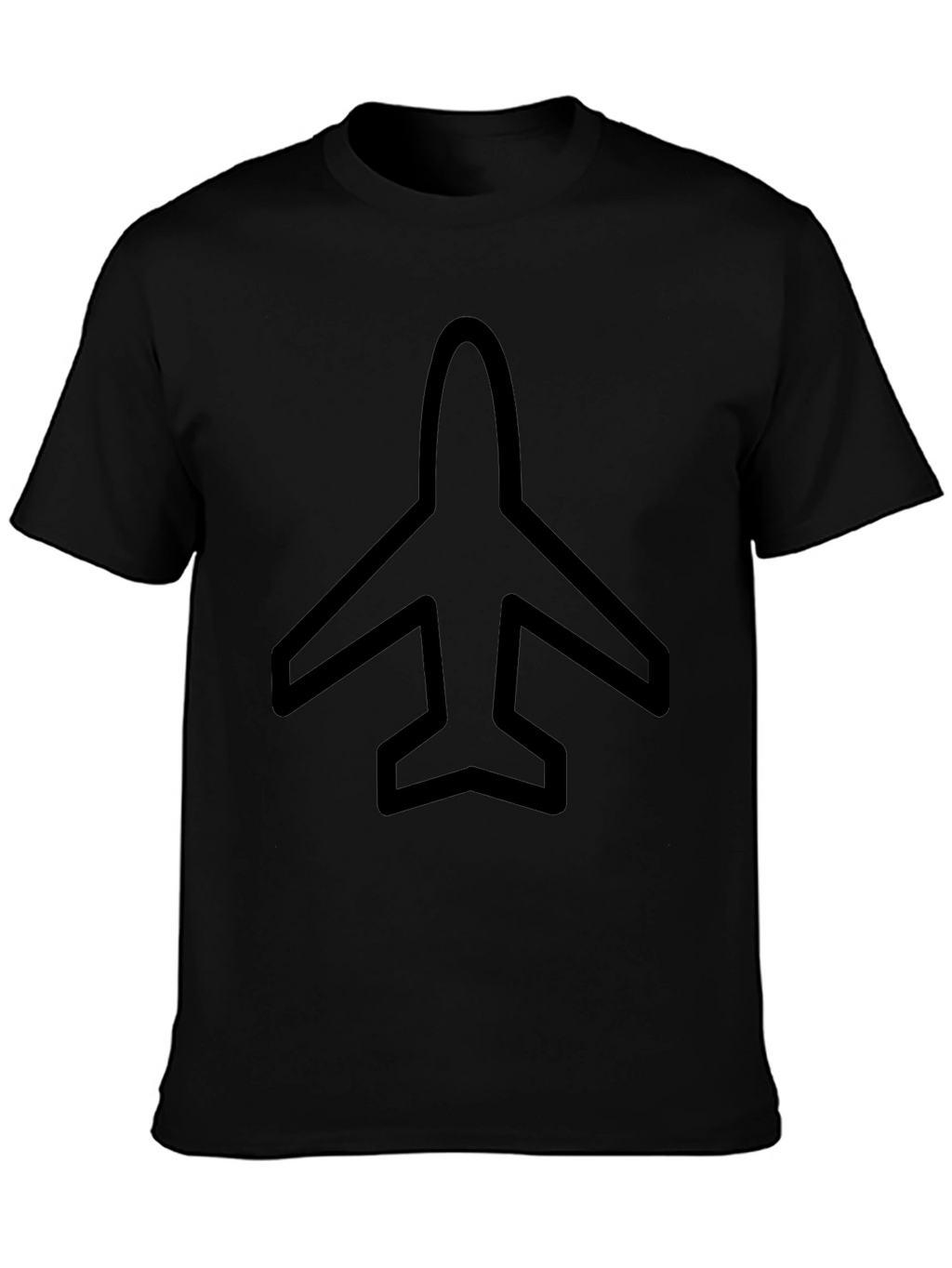 Airplane Graphic Black T-Shirt