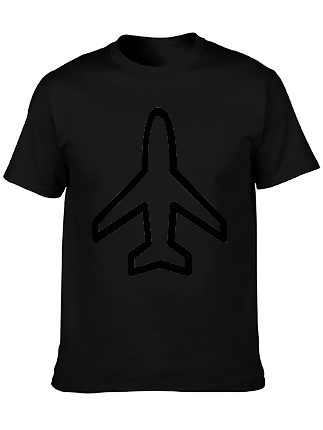 Airplane Graphic Black T-Shirt