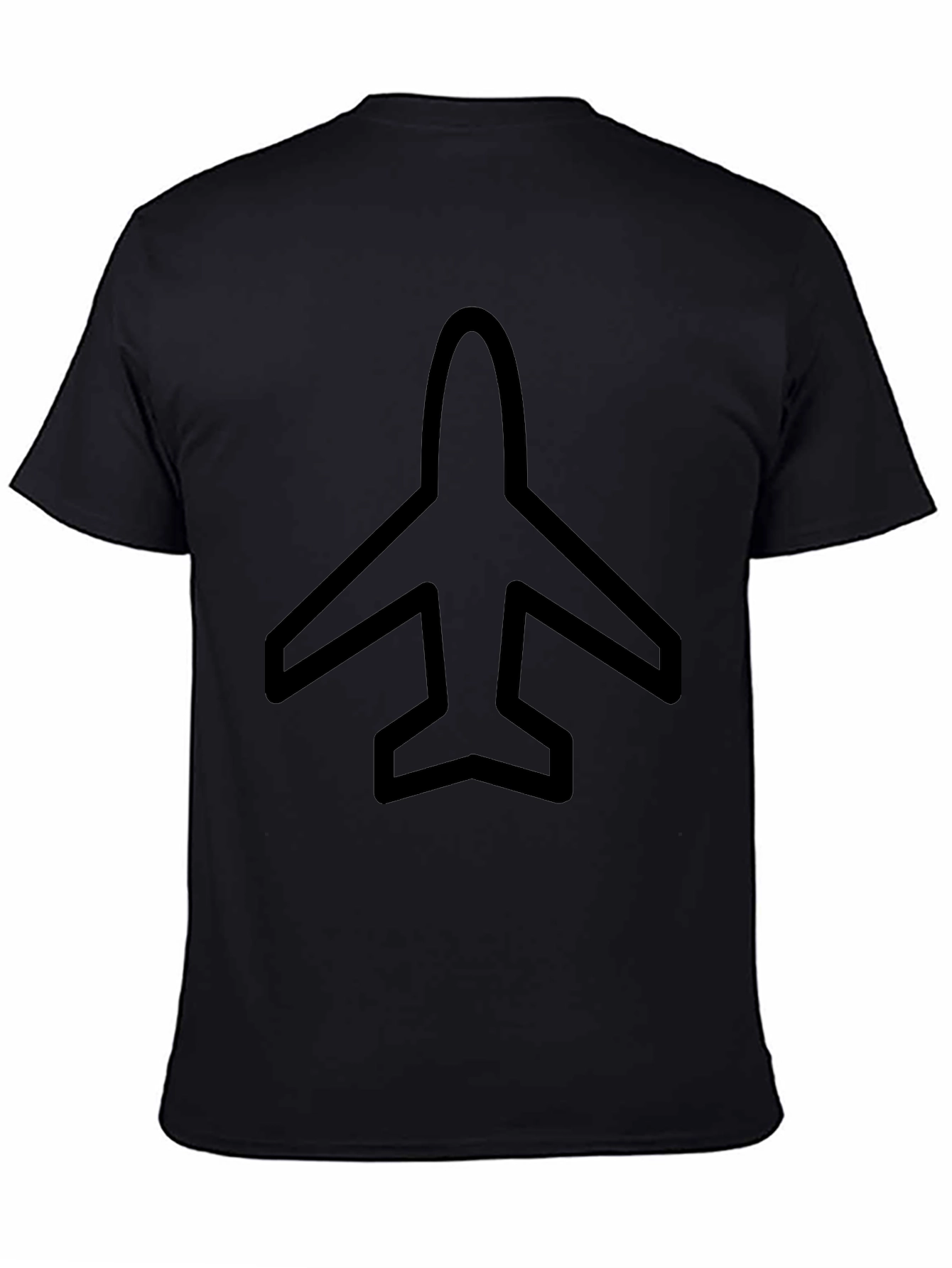 Airplane Graphic Black T-Shirt