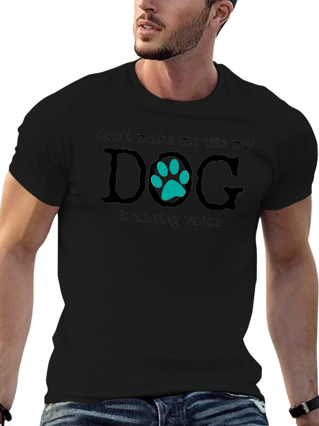 Dog Training Voice Black T-Shirt