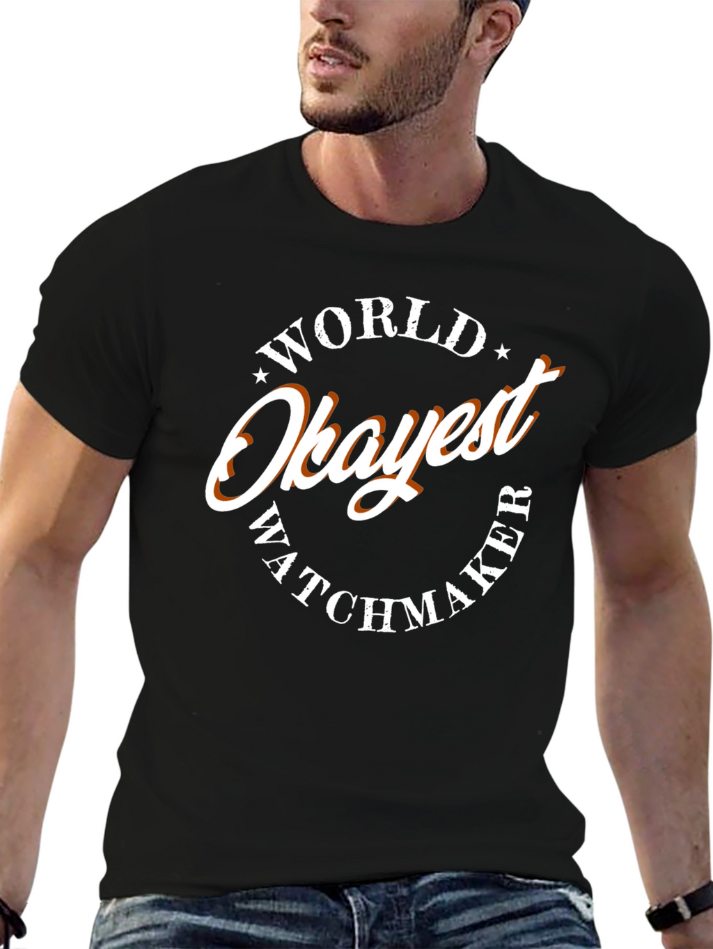 World Okayest Watchmaker T-Shirt - Funny Graphic Tee