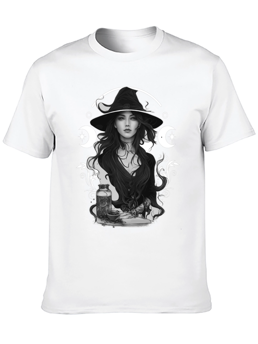 Witchcraft Graphic Print Black T-Shirt