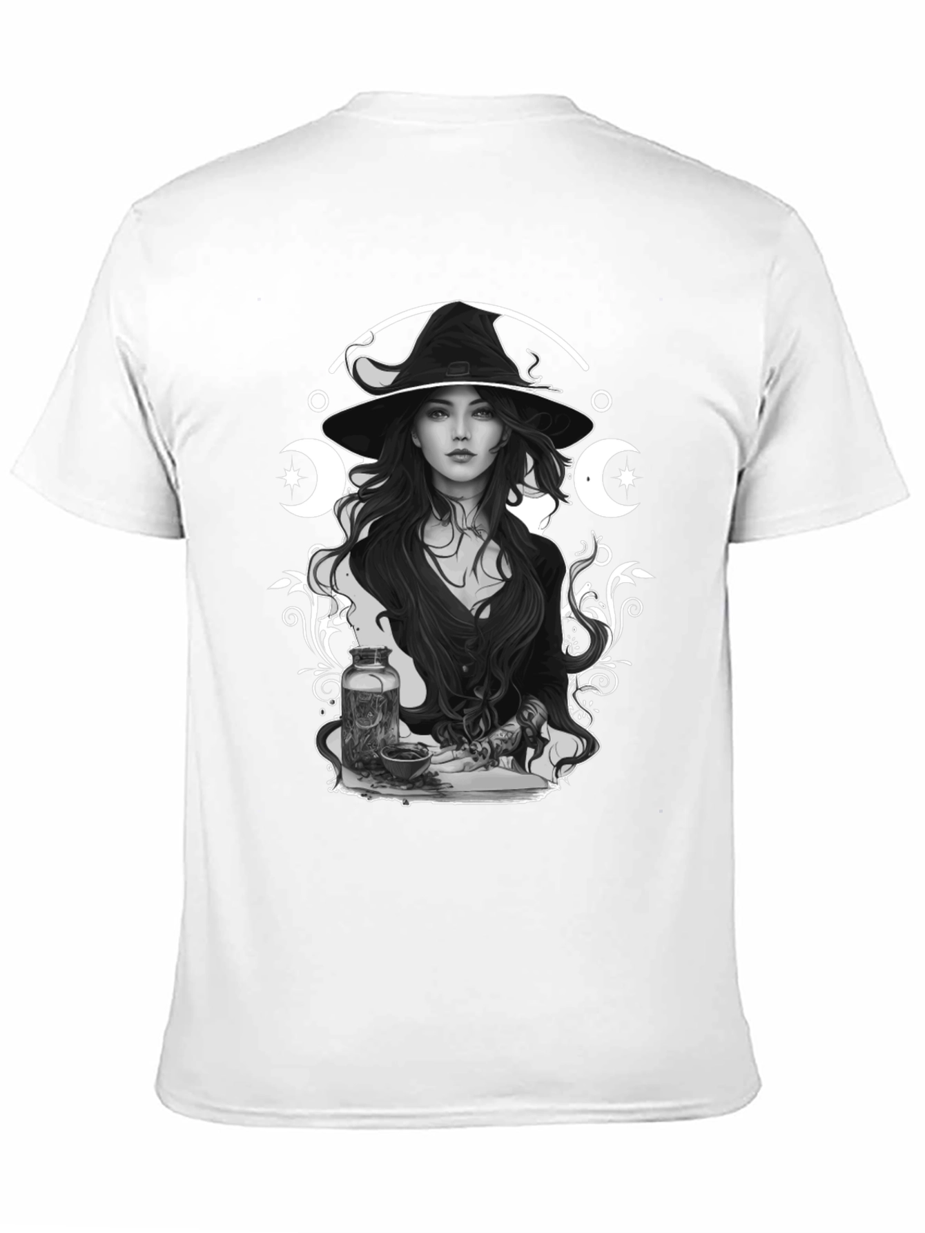 Witchcraft Graphic Print Black T-Shirt