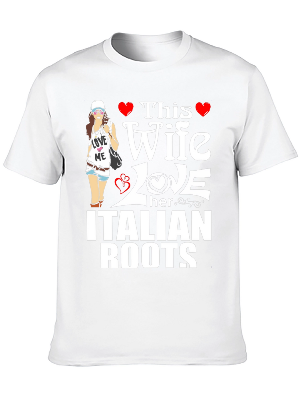 This Wife Loves Italian Roots Graphic T-Shirt