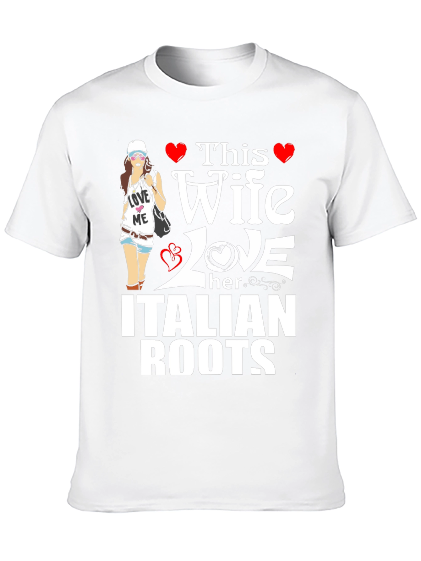 This Wife Loves Italian Roots Graphic T-Shirt