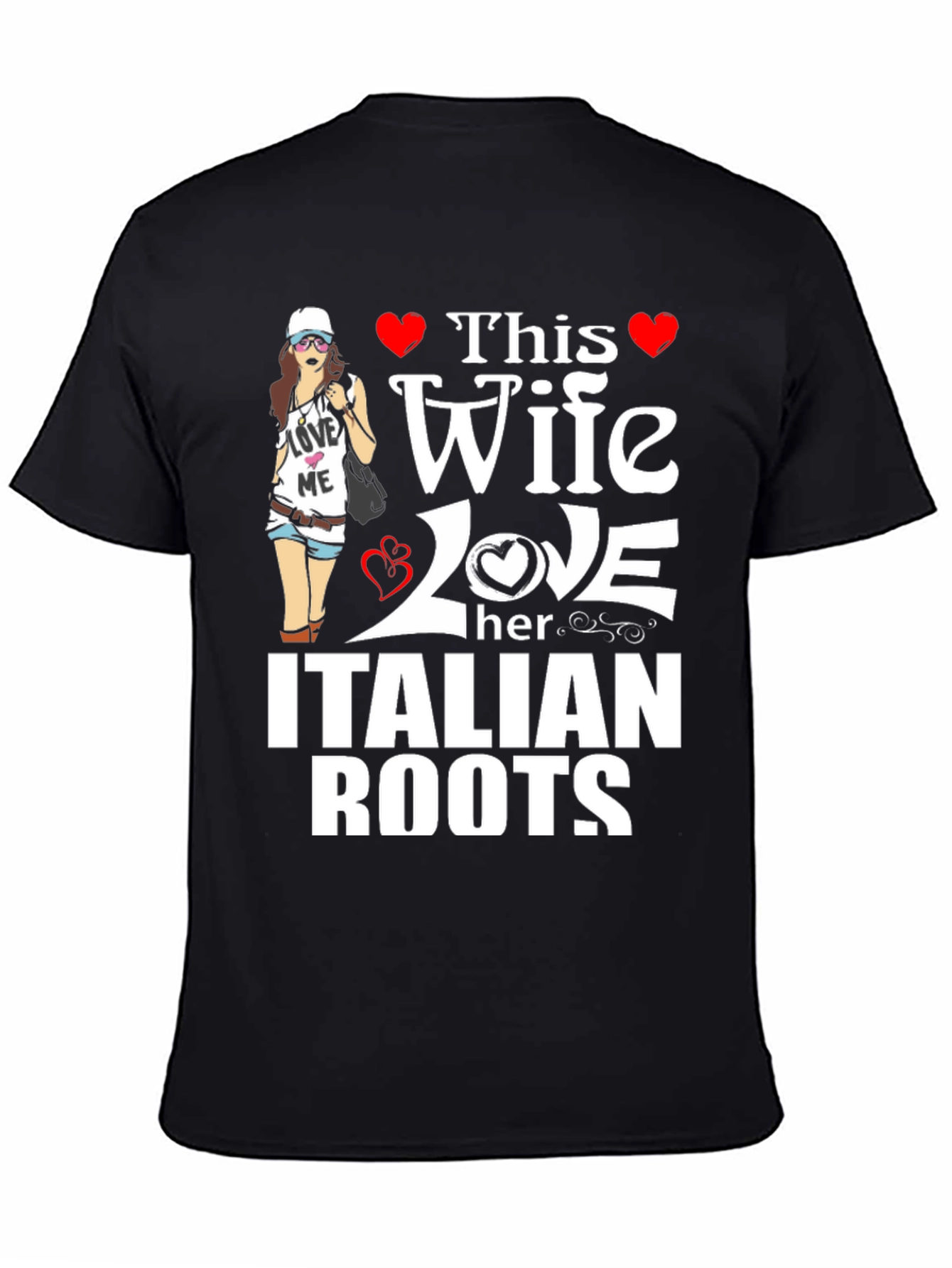 This Wife Loves Italian Roots Graphic T-Shirt