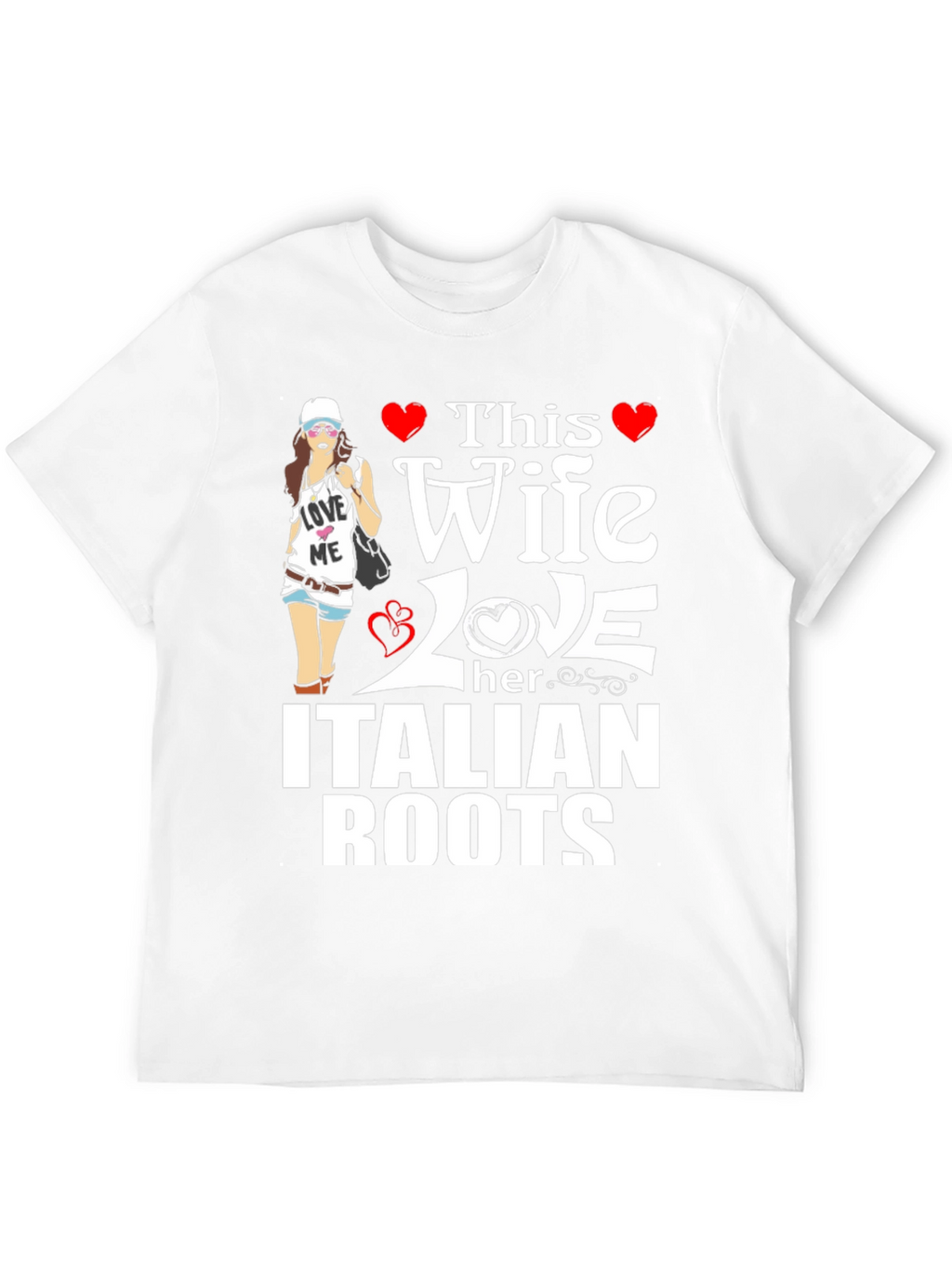 This Wife Loves Italian Roots Graphic T-Shirt