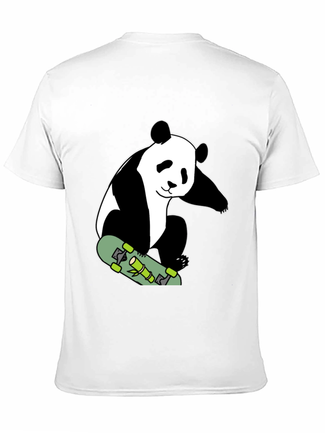 Panda Skateboard T-Shirt - Black