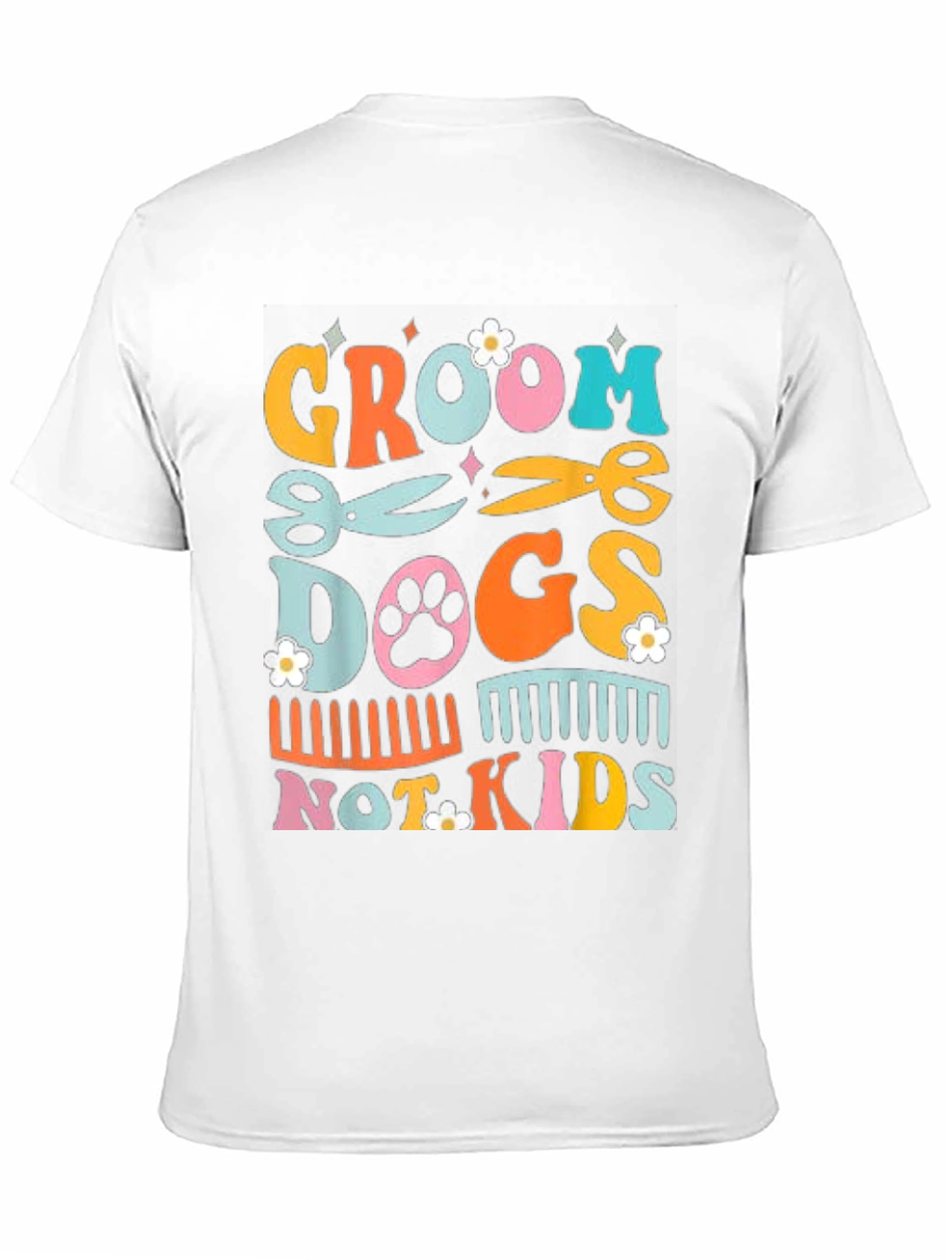 Groom Dogs Not Kids Graphic Tee