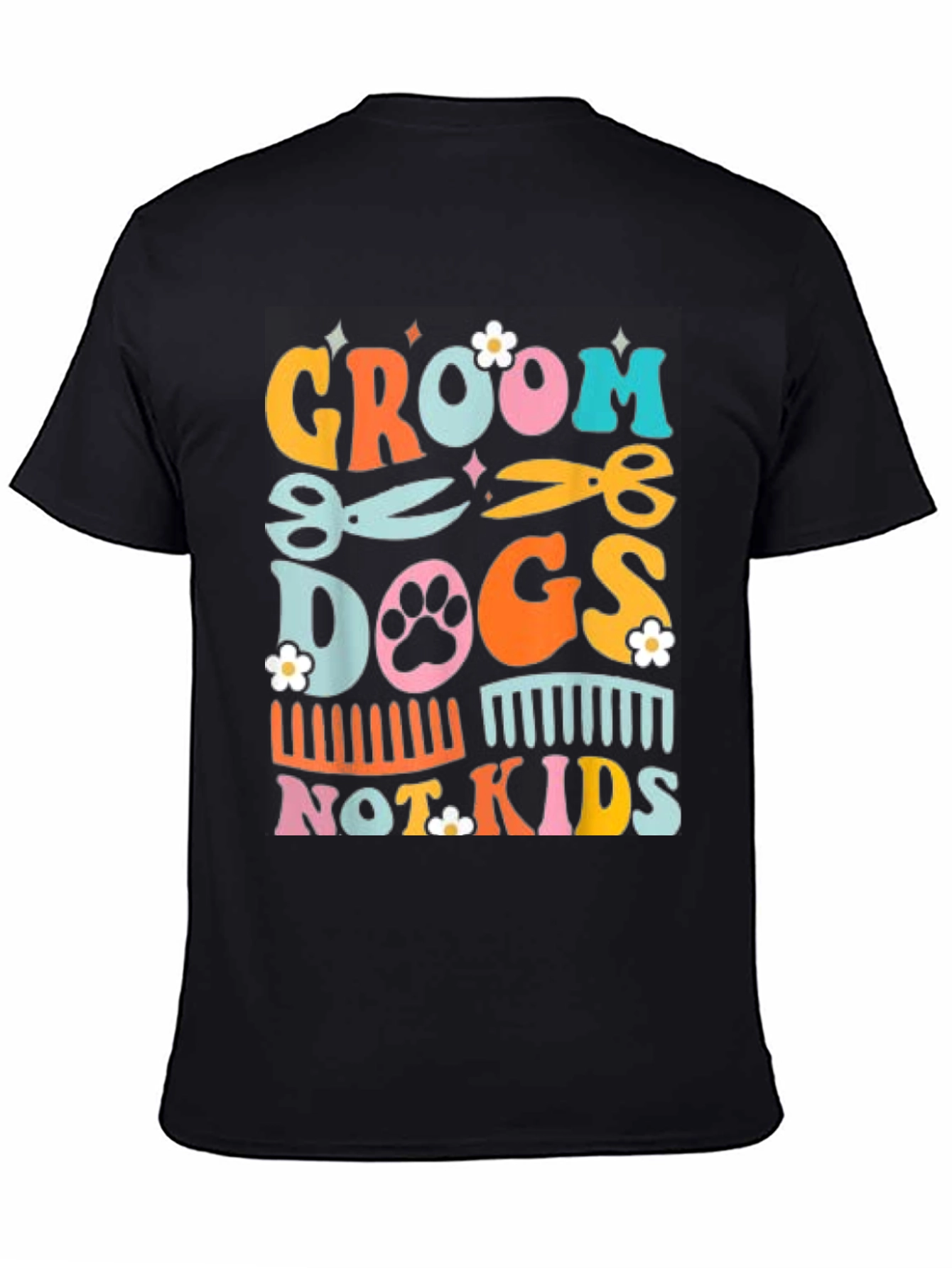 Groom Dogs Not Kids Graphic Tee