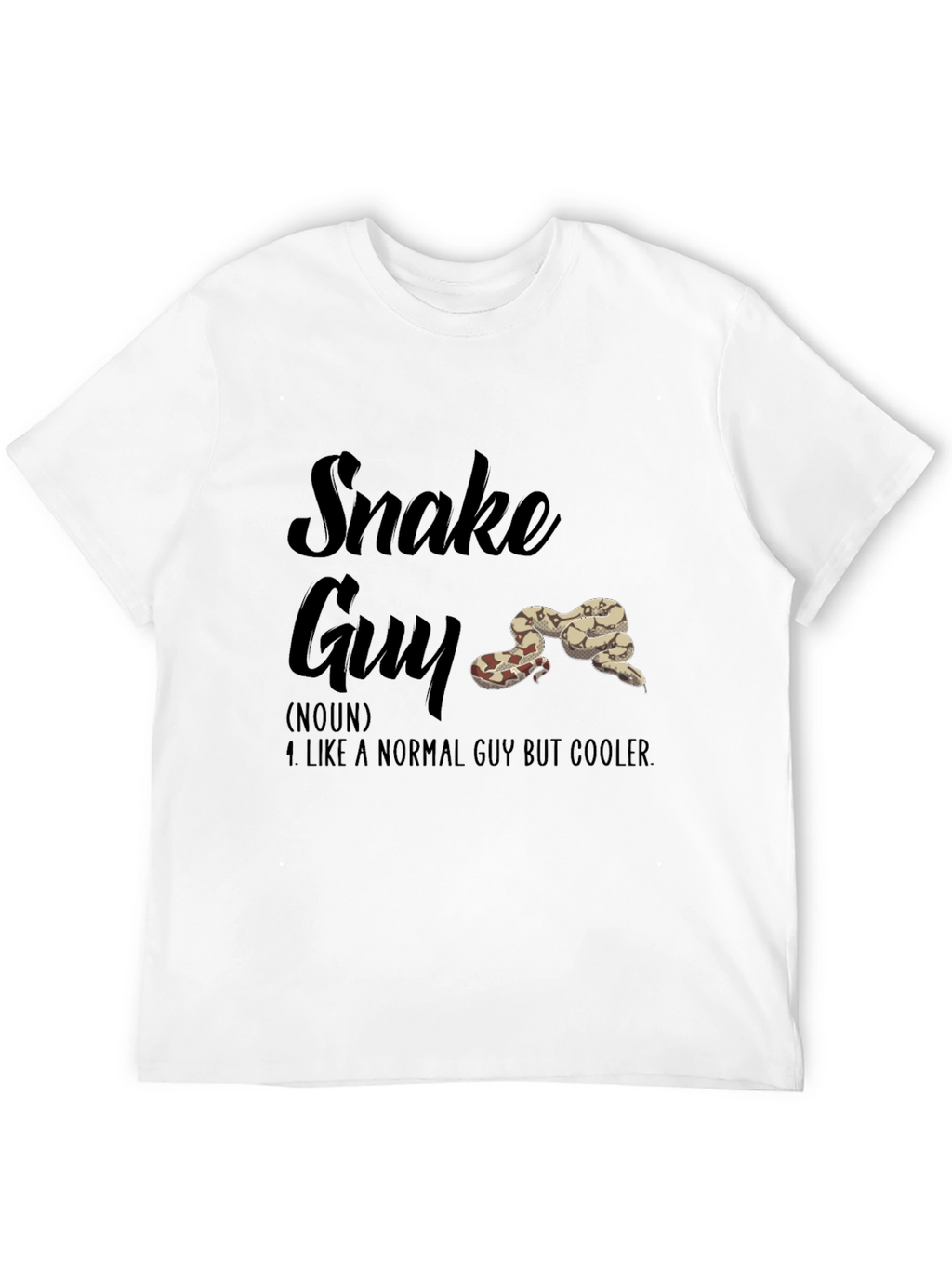 Snake Guy Novelty Graphic T-Shirt