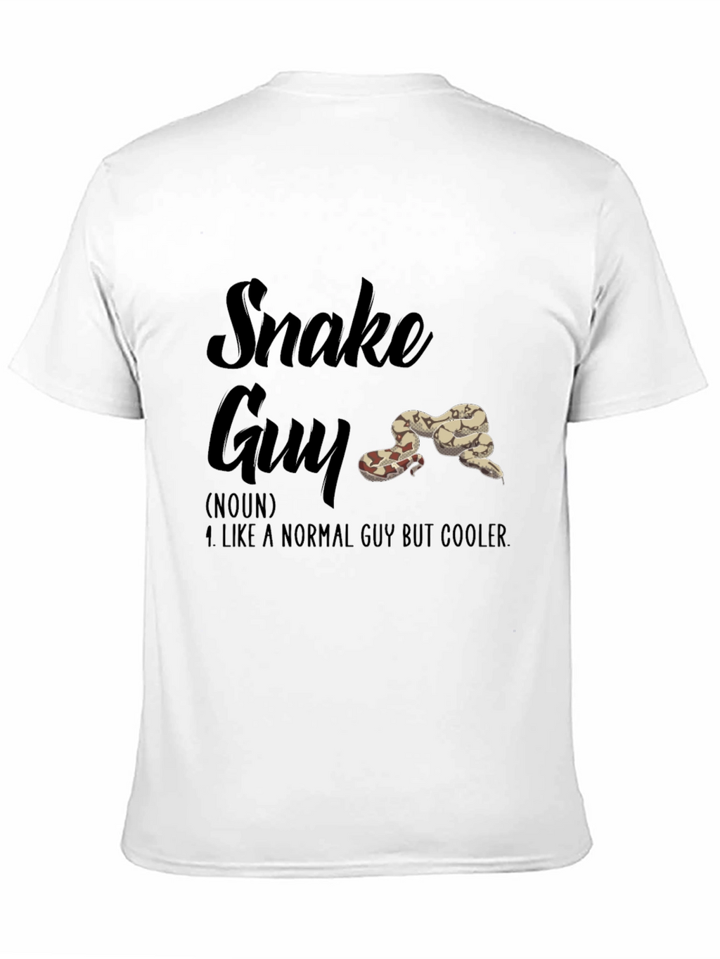 Snake Guy Novelty Graphic T-Shirt