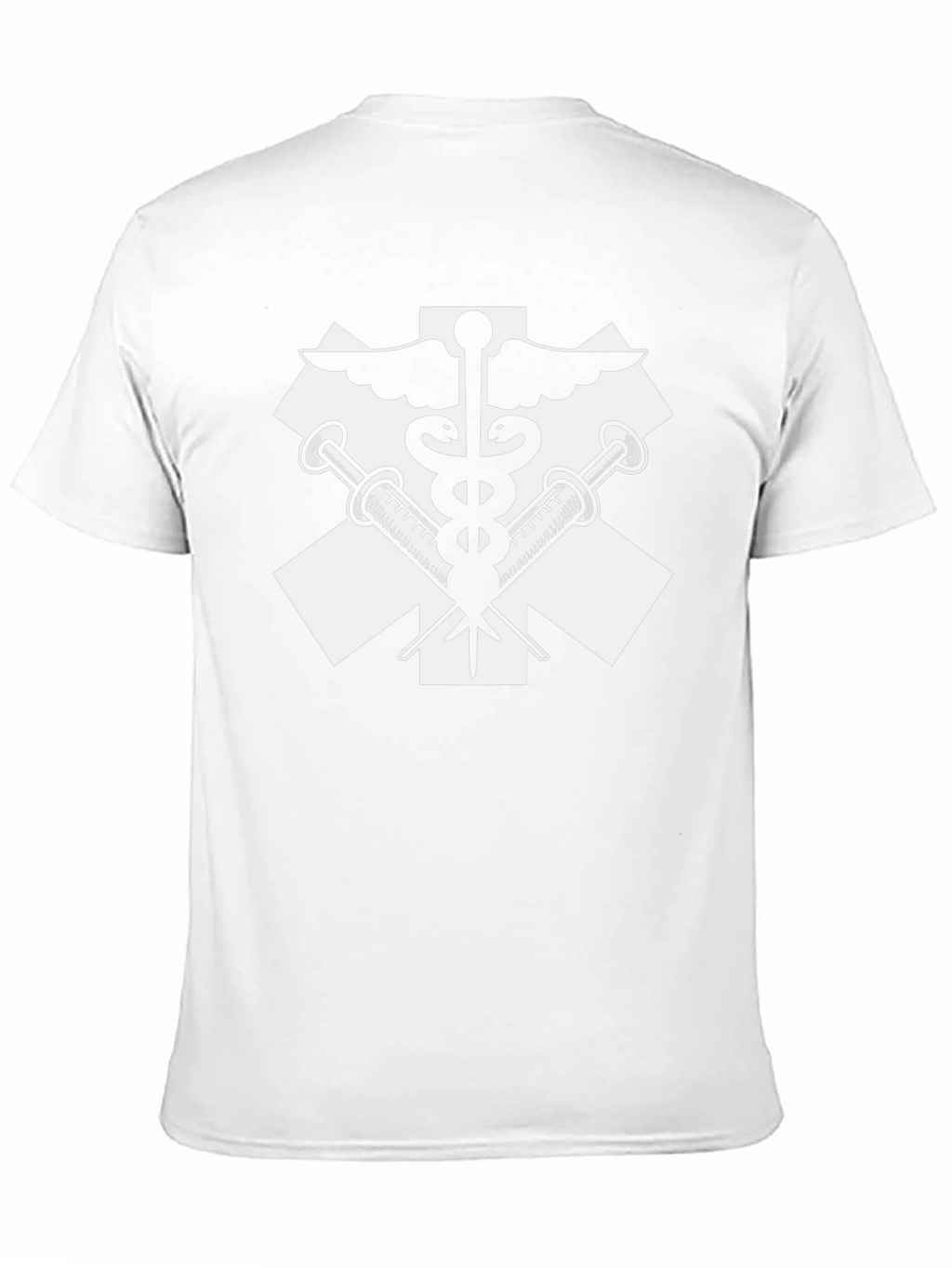 Medical Symbol T-Shirt - Caduceus and Syringes