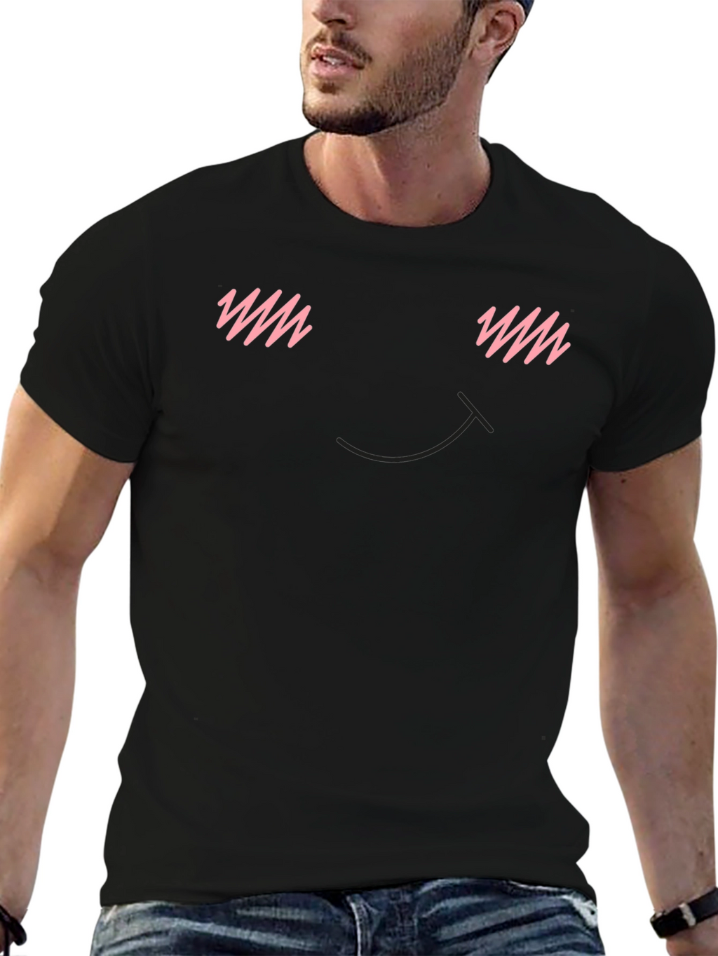 Blush Face T-Shirt - Express Your Subtle Mood