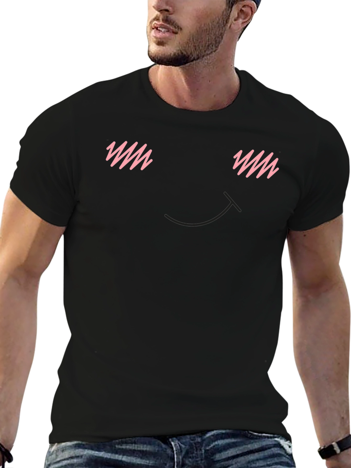 Blush Face T-Shirt - Express Your Subtle Mood
