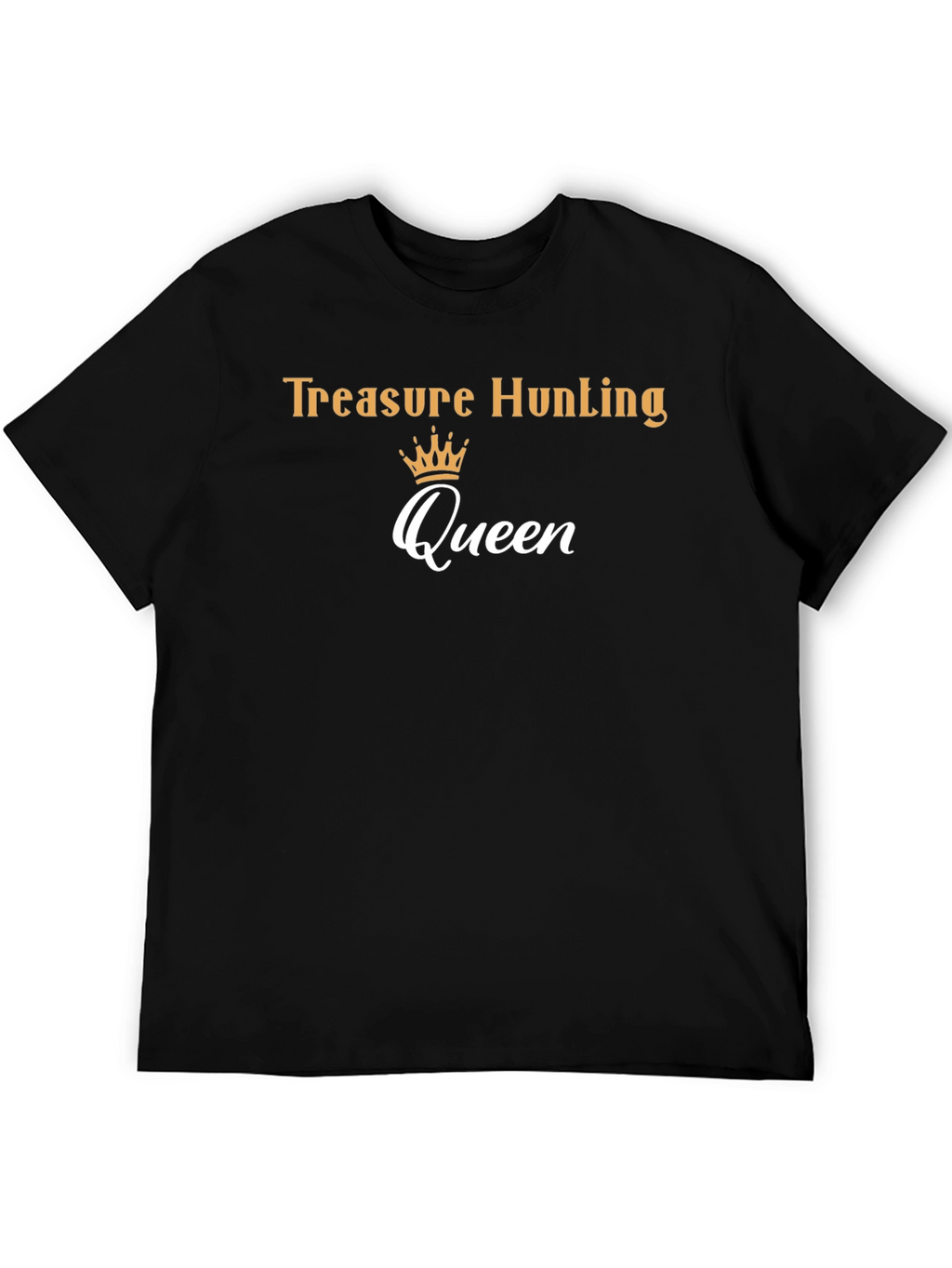 Treasure Hunting Queen Black T-Shirt