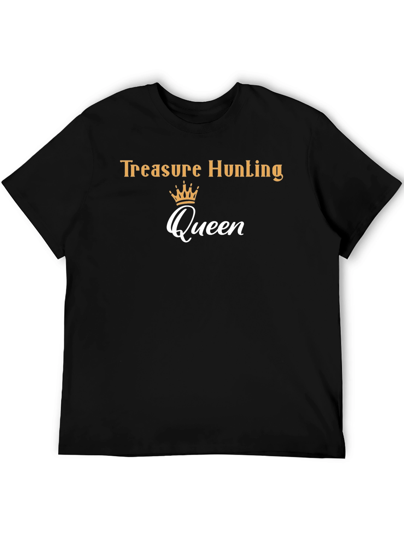 Treasure Hunting Queen Black T-Shirt