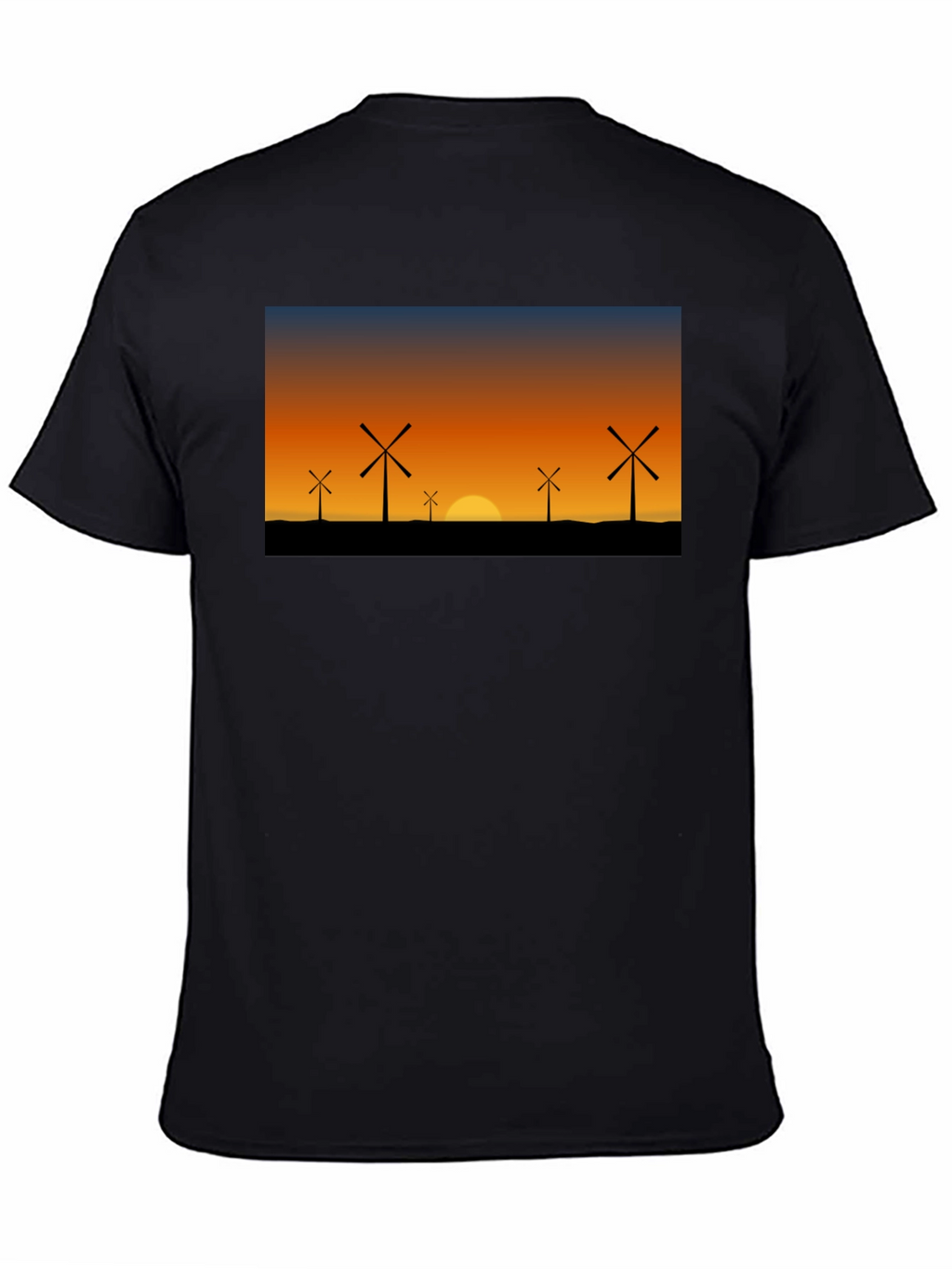 Windmill Sunset Graphic Tee