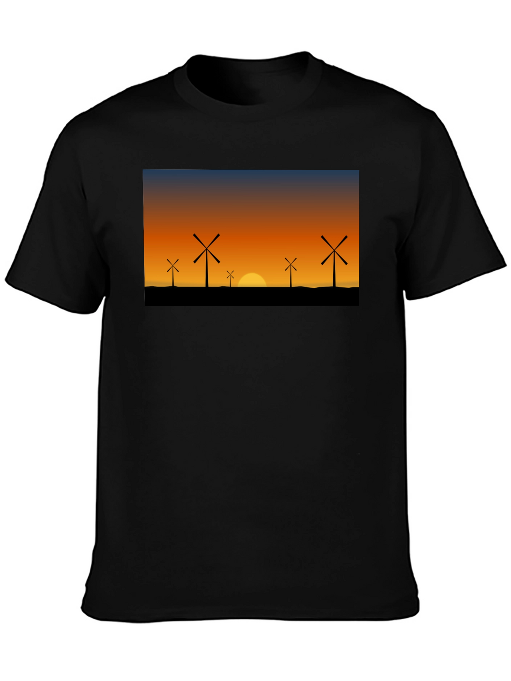 Windmill Sunset Graphic Tee